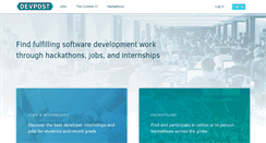 Desktop Screenshot of devpost.com
